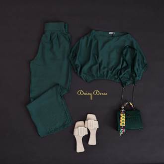 ست شومیز شلوار کرپ ترک