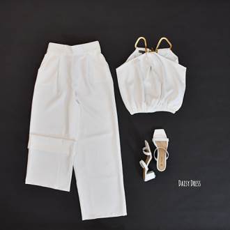 ست تاپ و شلوار کرپ مجلسی