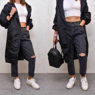  کاپشن بارانی میدی ترک 